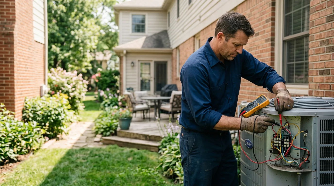 HVAC technician working near West Jefferson, NC
